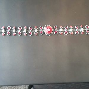 Crystal and rhinestone costume necklace